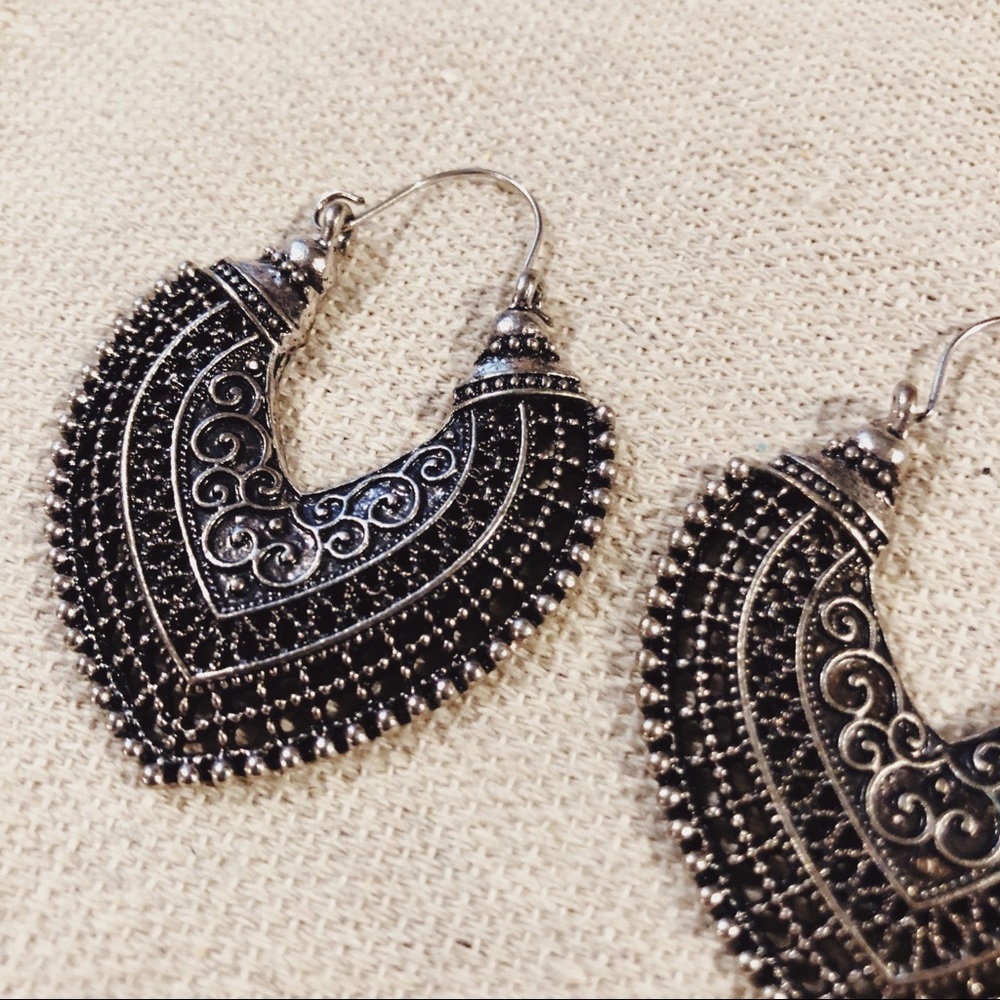 Silver Boho Earrings